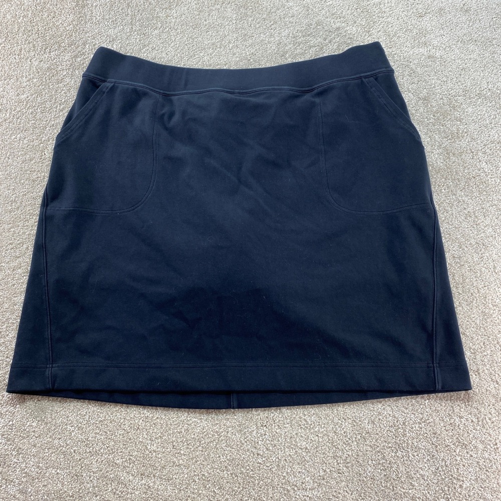 Duluth Trading Co Shorts Skirt Womens XL Black Pockets Athleisure Casual